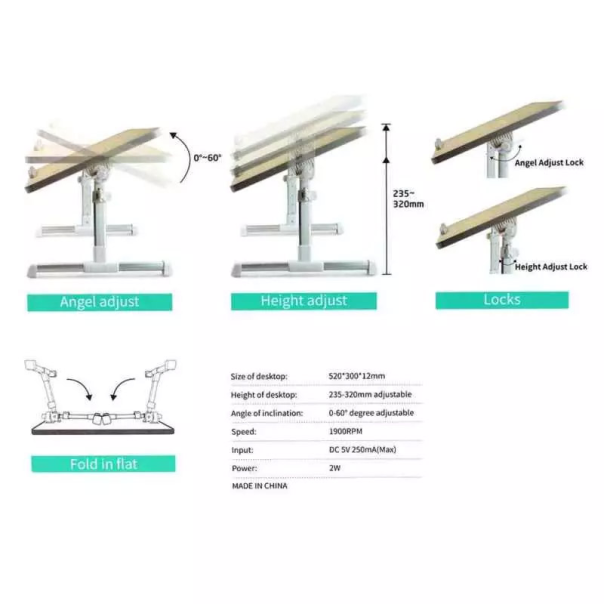 Postolje cooler za laptop A8 Desk - EP2951599