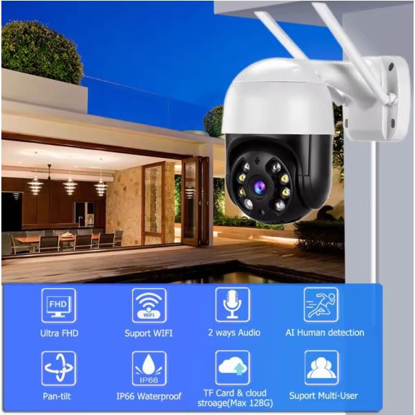 GMB Kamera CAM-IP2MP-EP8, 2 mpix microSD iCSee xmeye pro - 46215