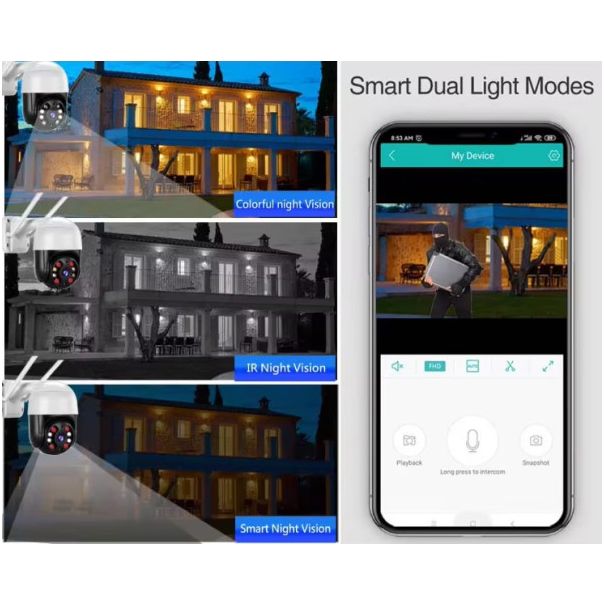 GMB Kamera CAM-IP2MP-EP8, 2 mpix microSD iCSee xmeye pro - 46215