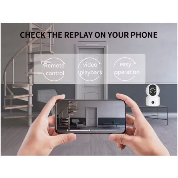 GMB Kamera CAM-IP6MP-Q7, 6 mpix microSD, iCSee xmeye, Two-way voice - 46218-1