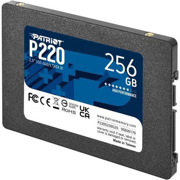 Patriot SSD 2.5 SATA3 256GB P220 550MBs/490MBs P220S256G25 - P220S256G25