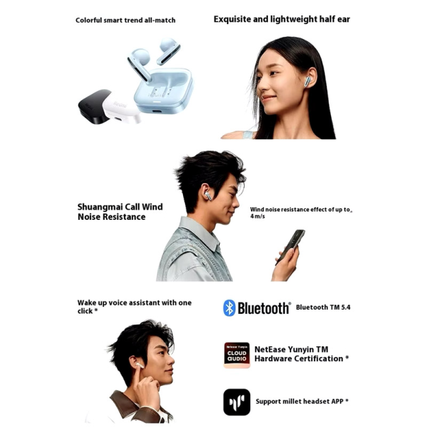 Bluetooth slušalice Xiaomi Redmi Buds 6 Active crne - 615413