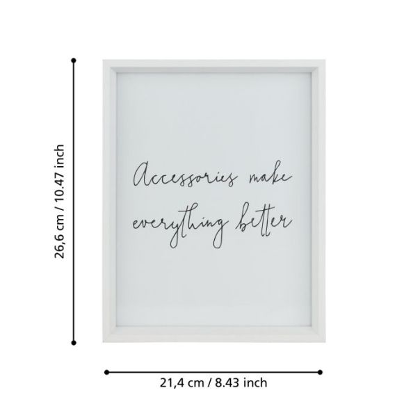 EGLO Ram za slike Renabie, bela - 423016