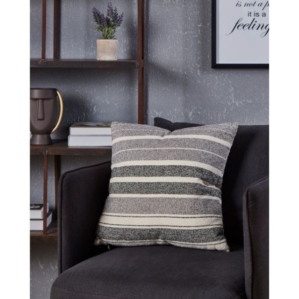 EGLO Dekorativni jastuk 45x45cm Chevery, siva/krem - 420003