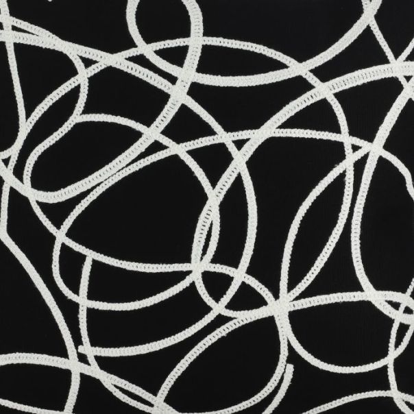 EGLO Dekorativni jastuk 45x45cm Chevery, crna/bela - 420006