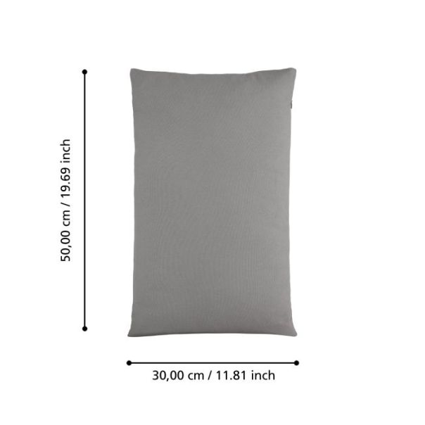 EGLO Dekorativni jastuk 30x50cm Iles, siva - 420027