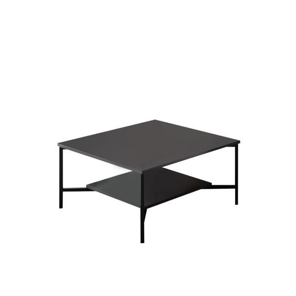 HANAH HOME Sto za dnevnu sobu Black Line Anthracite Black 1 - 182033-1