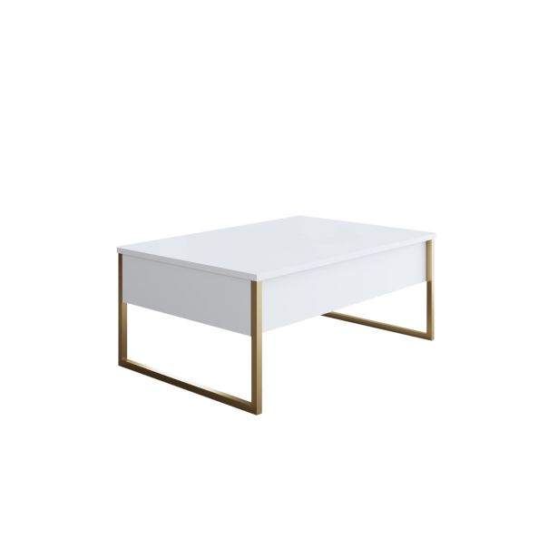 HANAH HOME Set nameštaja za dnevnu sobu Luxe, bela/zlatna - 618BLY1185