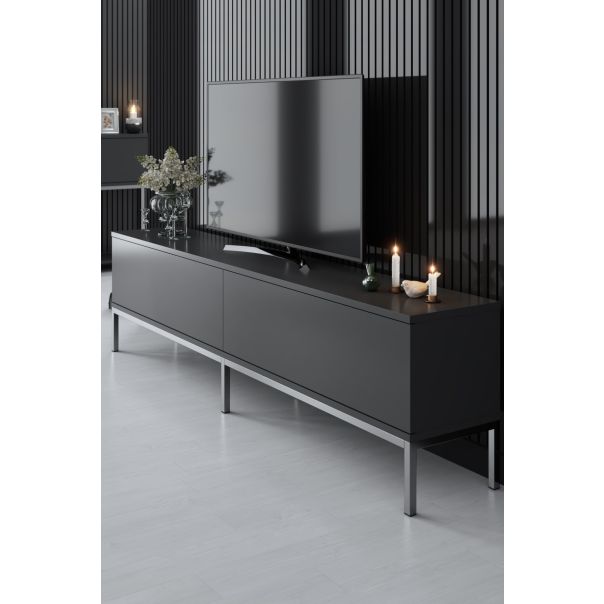 HANAH HOME TV komoda Lord, antracit/siva - 618BLY1191