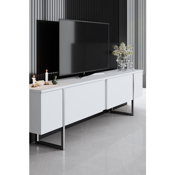 HANAH HOME TV komoda Luxe, bela/siva - 618BLY1251
