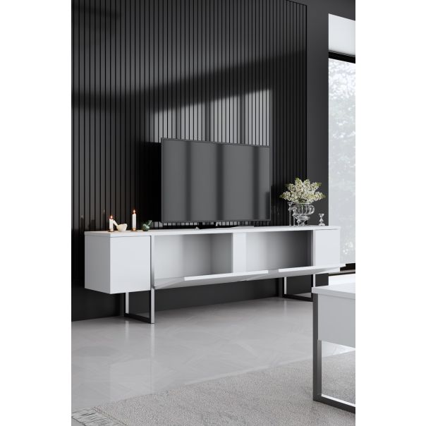 HANAH HOME TV komoda Luxe, bela/siva - 618BLY1251