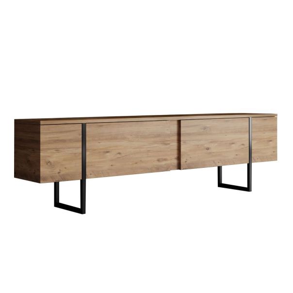 HANAH HOME TV komoda Luxe, braon/crna - EP3057926