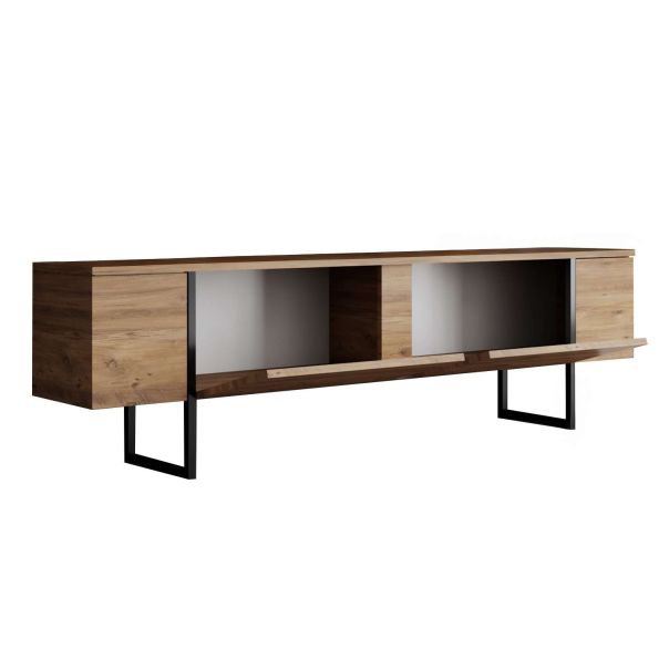 HANAH HOME TV komoda Luxe, braon/crna - EP3057926