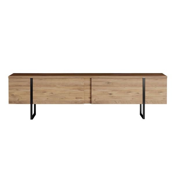 HANAH HOME TV komoda Luxe, braon/crna - EP3057926