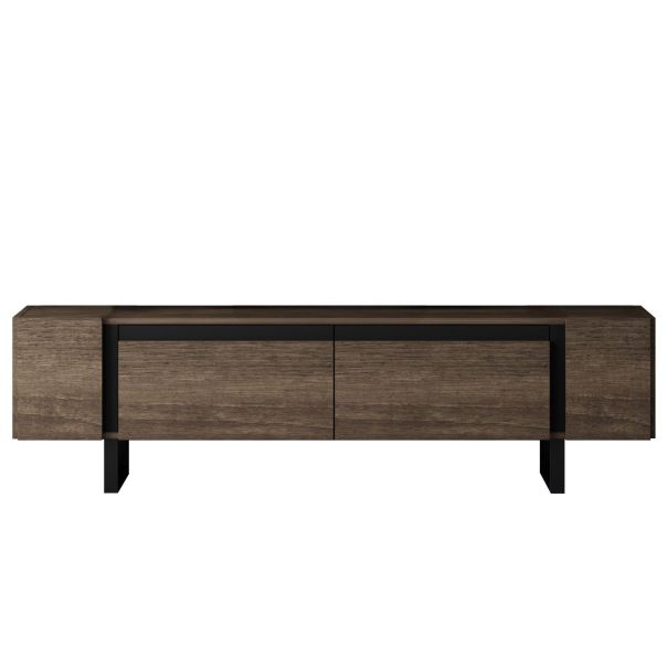 HANAH HOME TV komoda Yildiz, braon/crna - EP3057929