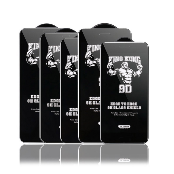 Zaštitno staklo za iPhone 17 Pro crno WK King Kong 9H - 619070