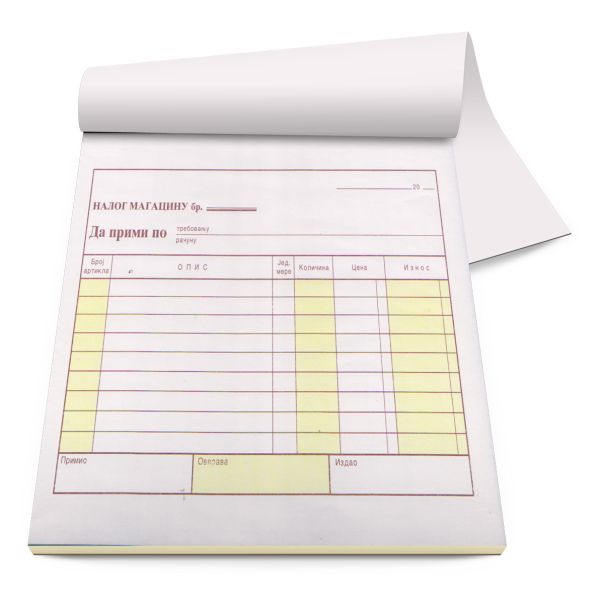 UNI LINE Blok a5 nalog magacinu da primi uni-line office - 61926