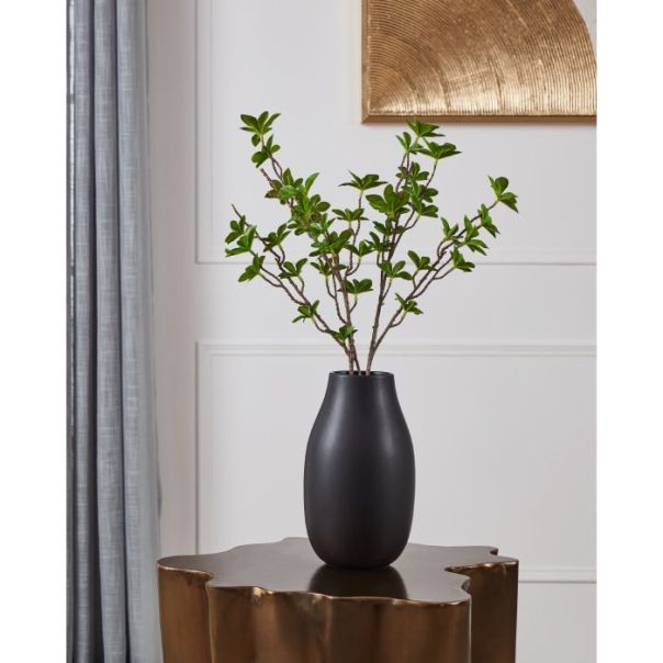 EGLO Keramička vaza 26x15cm Bugallon, crna - 421035