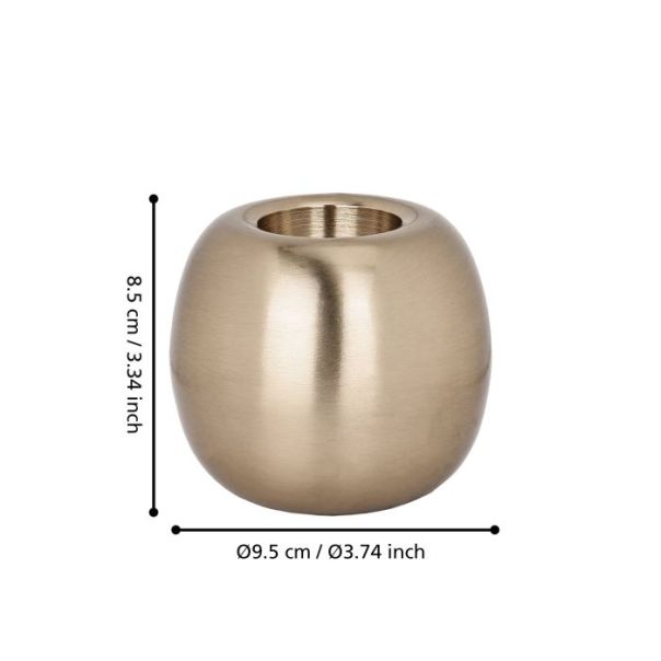 EGLO Svećnjak 8.5x9.5cm Jellicoe, zlatna - 422013