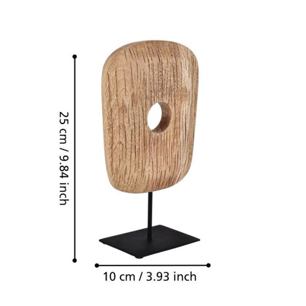 EGLO Dekorativna figura Hokuta, crna/braon - 427055