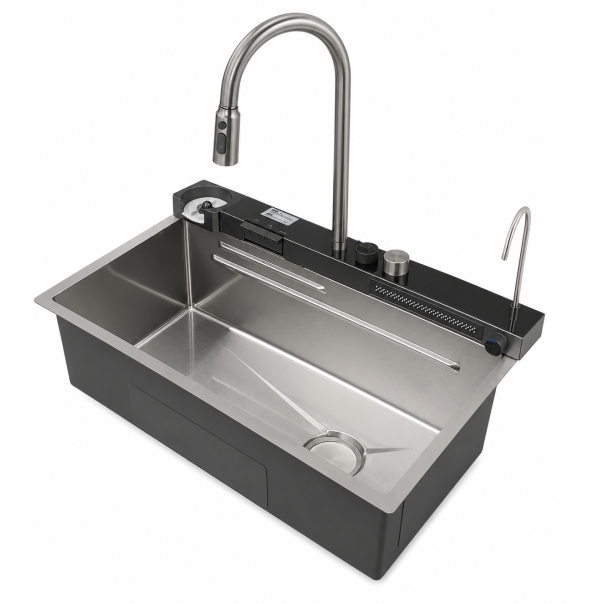 Sudopera sa baterijom 71×46 cm Crna - EP3252763
