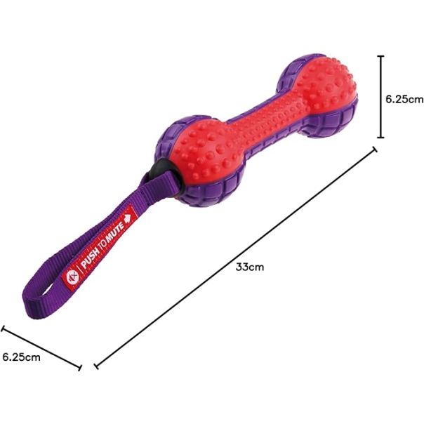 GIGWI Igračka za pse teg, ljubičasta/crvena - G6182