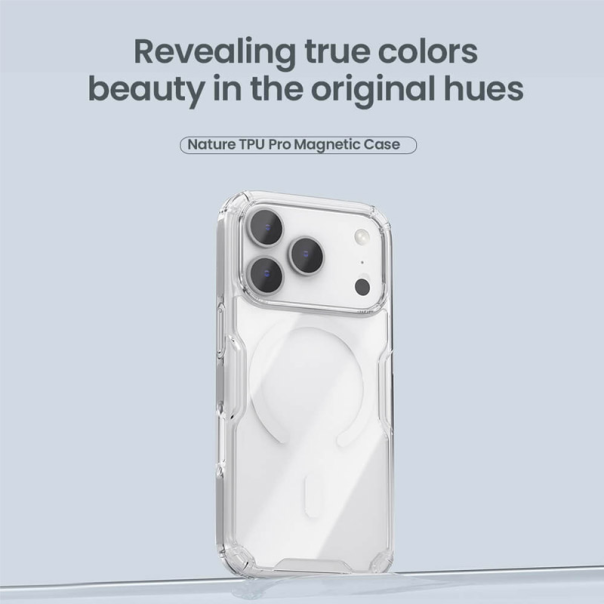 Maska za iPhone 17 Pro Nillkin Nature Pro Magnetic bela - EP2620695