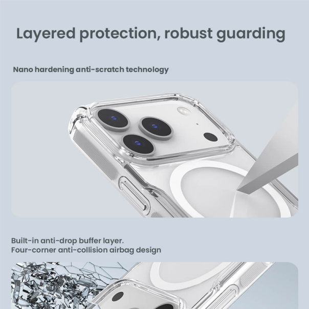 Maska za iPhone 17 Pro Nillkin Nature Pro Magnetic bela - EP2620695