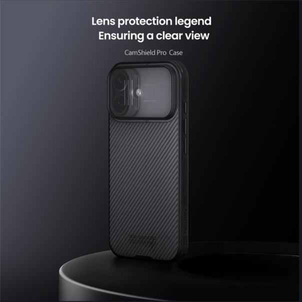 Maska za iPhone 17 Nillkin CamShield Pro transparent crna - 620504