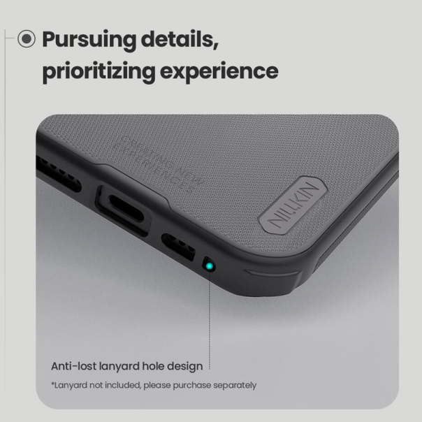 Maska za iPhone 17 Nillkin Super Frosted Shield Pro Magnetic transparent crna - EP2760181