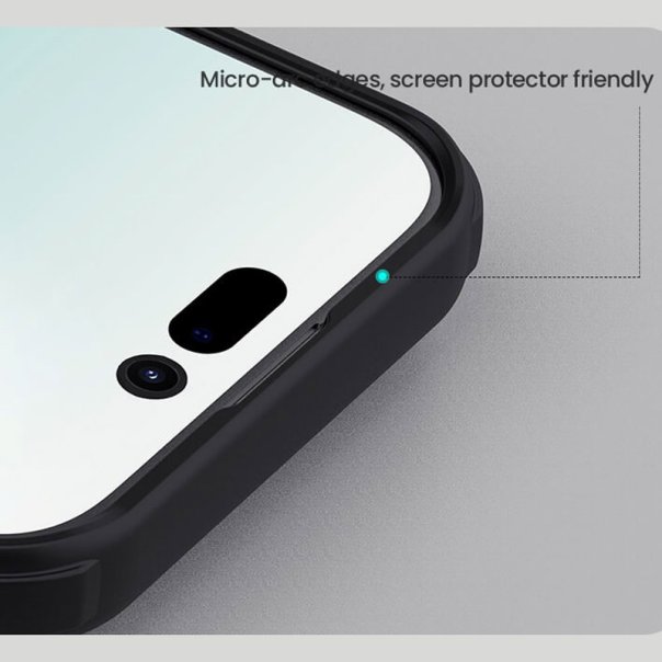 Maska za iPhone 17 Nillkin Super Frosted Shield Pro Magnetic transparent crna - EP2760181