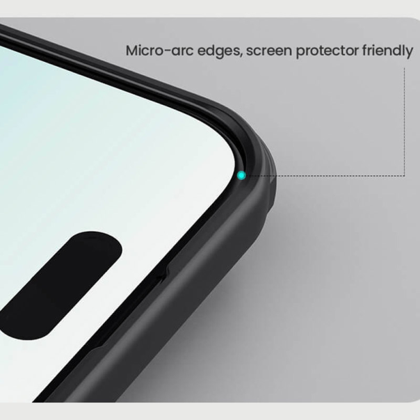 Maska za iPhone 17 Pro Nillkin Super Frosted Shield Pro Magnetic transparent crna - EP2760184