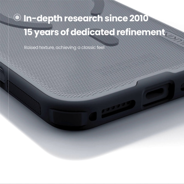 Maska za iPhone 17 Pro Max Nillkin Super Frosted Shield Pro Magnetic transparent crna - EP2760187