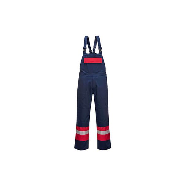 PORTWEST Radne pantalone na tregere Bizflame FR57, teget/crvena - 62066