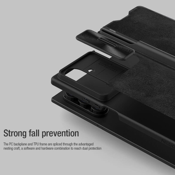 Maska na preklop Nillkin Qin Leather (with Pen) Samsung Galaxy Z Fold 7 crna - EP2590131
