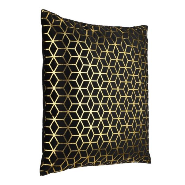EGLO Dekorativni jastuk 45x45cm Singu, crna/zlatna - 420078
