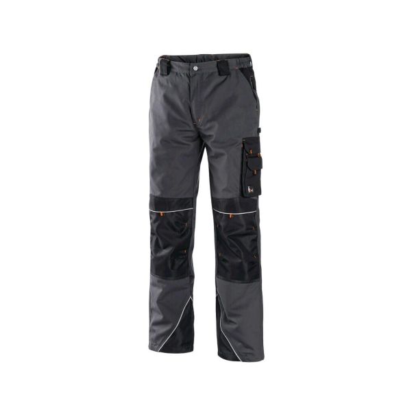 CANIS Radne pantalone do struka Sirius Nikolas, siva/narandžasta - 62096-1