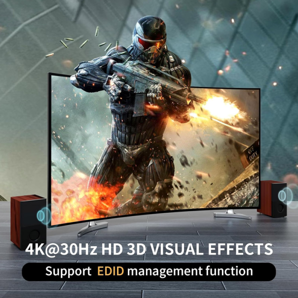 HDMI KVM Switch 2 porta 4k 30HZ - 621197