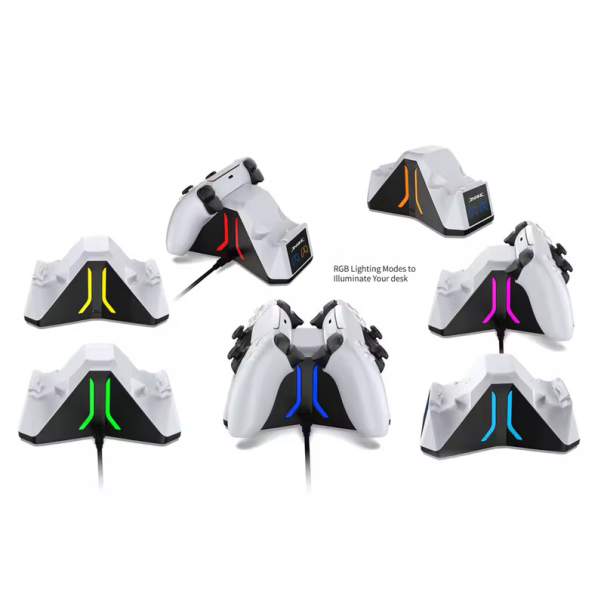 Docking station DOBE držač sa USB punjačem za 2 PS5 kontrolera TP5-0563S crno-beli - 621224