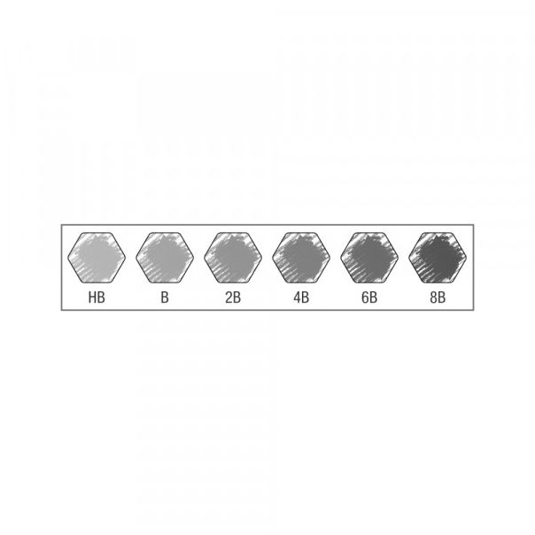 Grafitna olovka set FaberCastell 9000 1/6 - 0498