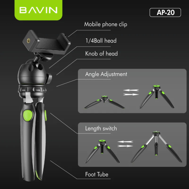 Stativ Tripod za mobilni telefon Bavin AP-20 - 621408