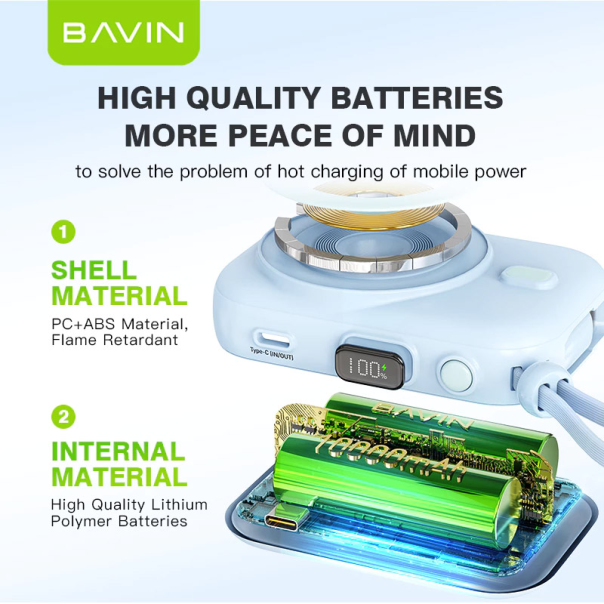 Power Bank Bavin Mag Charger PC1085S 10000 mAh beli - 621413