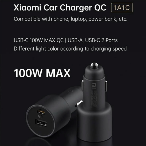 Auto punjač Xiaomi Mi 100W CC07ZM - 621427