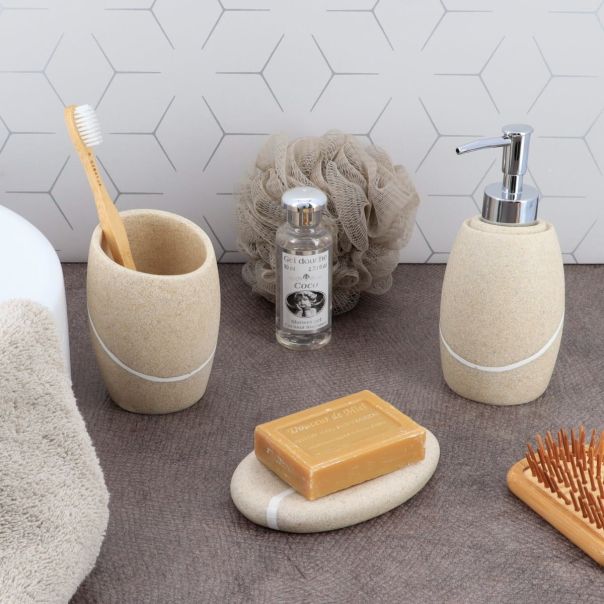 TENDANCE Dozer za tečni sapun, stone effect bež - 62153104