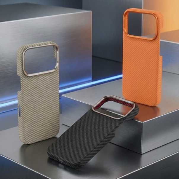 Maska za iPhone 17 Mag Case Kevlar Defender siva - 621662