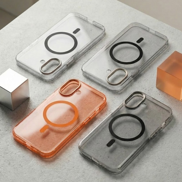 Maska za iPhone 17 narandžasto Mag Case IPF Transparent - 621671