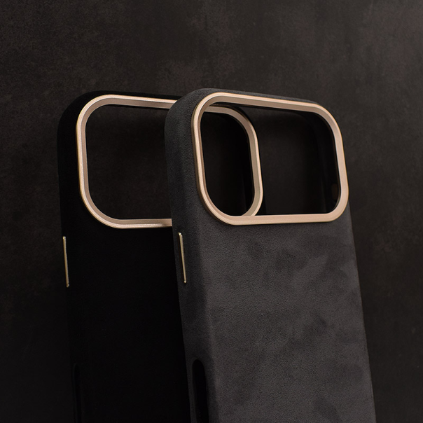 Maska za iPhone 17 Pro Max Mag Case Alkantara crna - 621680