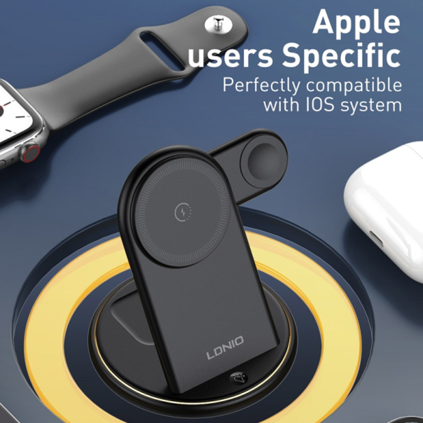 Bezicni punjač LDNIO WL02 5u1 crni - EP2857881