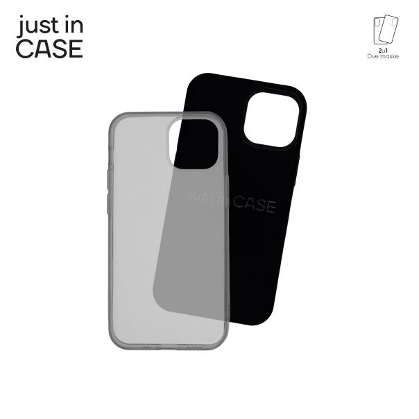 JUST IN CASE Maska 2u1 Extra case MIX za iPhone 13 MINI, crna - MIX107BK
