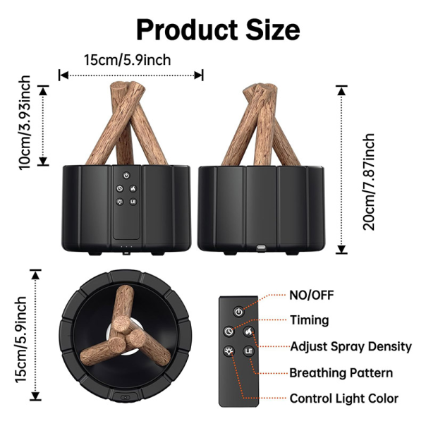 Difuzer Bonfire Pro crni - EP2841221